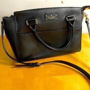 Kate Spade New York black satchel crossbody purse